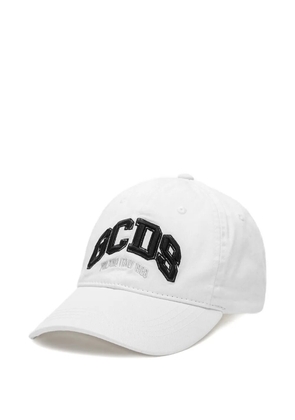 GCDS logo-detail baseball cap - White