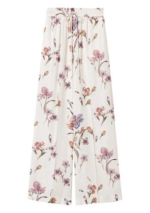 TWINSET crêpe de chine trousers - White