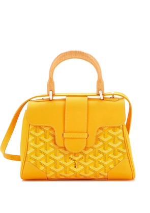 Goyard Pre-Owned Saigon Top Handle Bag Coated Canvas with Leather Mini shoulder bag - Yellow