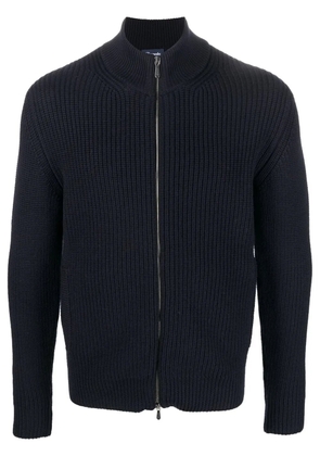 Drumohr merino-wool zip-up cardigan - Blue