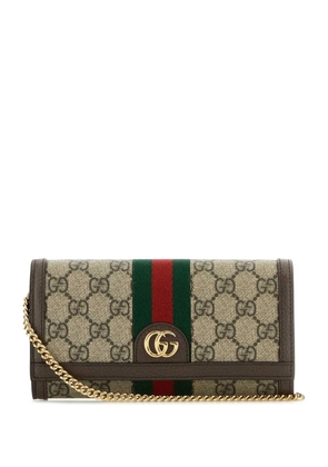 Gucci GG Supreme wallet-on-chain - Neutrals