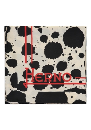 Herno polka-dot scarf - Neutrals