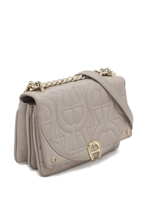 Aigner Vintage mini Diadora leather cross body bag - Neutrals