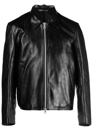 OUR LEGACY Mini leather zipped jacket - Black