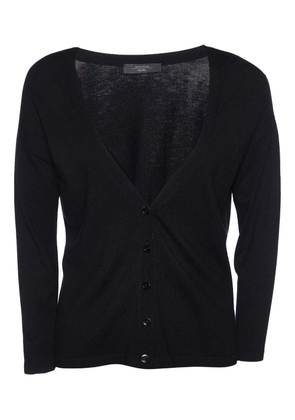 Weekend Max Mara pre-owned cotton button cardigan - Black