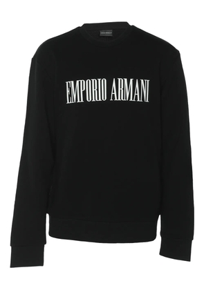 Emporio Armani Pre-Owned Logo cotton sweatshirt - Black