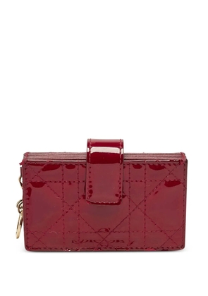 Christian Dior Pre-Owned gusset leather card holder - Red