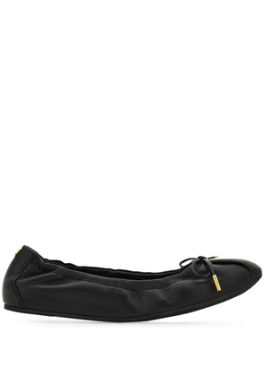 Ferragamo leather ballerina shoes - Black