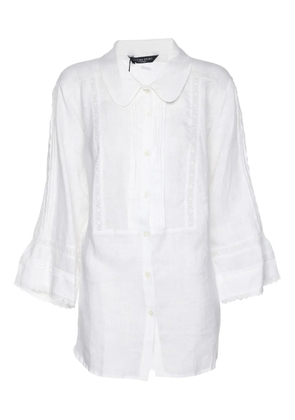 Marina Rinaldi embroidery button-front blouse - White
