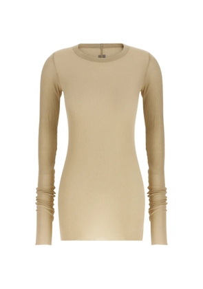 Rick Owens ribbed long-sleeve T-shirt - Neutrals