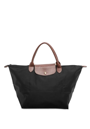 Longchamp medium Short Le Pliage tote bag - Black