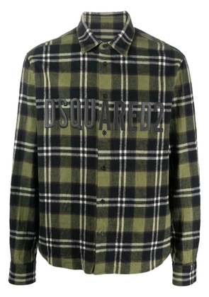 DSQUARED2 plaid-print flannel shirt - Green