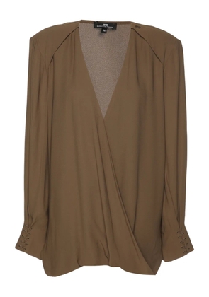 Elisabetta Franchi crepe blouse - Brown