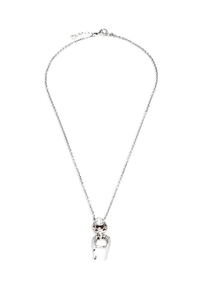Aigner Vintage pre-owned logo-pendant necklace - Metallic