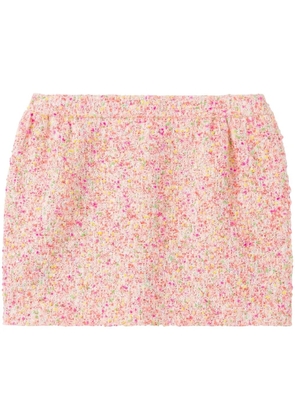 St. John Bonded Novelty tweed skirt - Pink