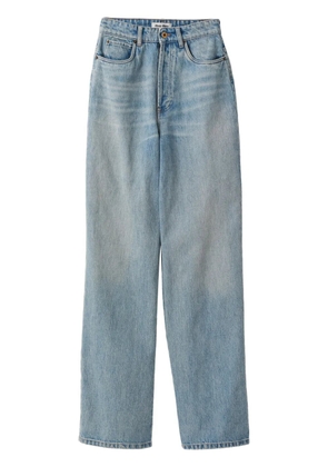 Miu Miu cotton wide-leg jeans - Blue