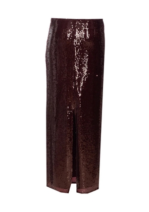 Patrizia Pepe sequin-embellished slit skirt - Purple