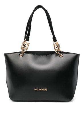 Love Moschino chain-link tote bag - Black