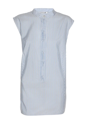 Marina Rinaldi striped sleeveless blouse - Blue