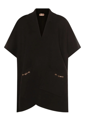 TWINSET ribbed chain-embellished jacket - Black