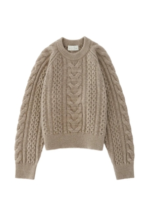 Studio Nicholson Molve cable-knit ribbed sweater - Neutrals