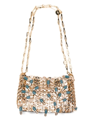 Rabanne pill-charm chain shoulder bag - Gold