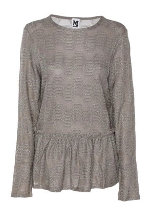 Missoni Pre-Owned metallic pleated top - Grey