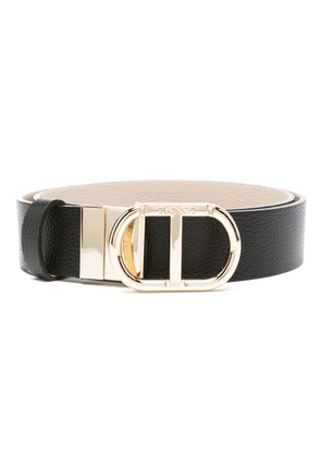 TWINSET logo-buckle reversible belt - Black