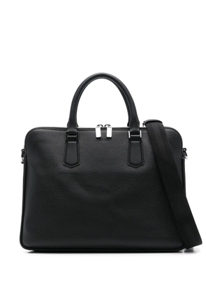 BOSS leather laptop bag - Black