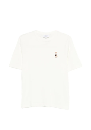 Maison Kitsuné embroidery T-shirt - Neutrals