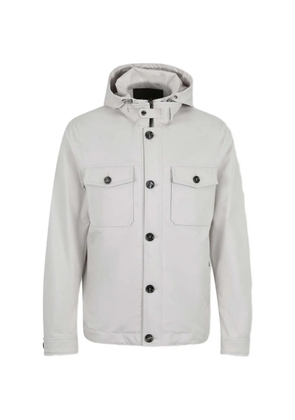 Moorer buttoned hooded jacket - Grey