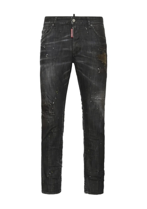 DSQUARED2 distressed patch jeans - Black