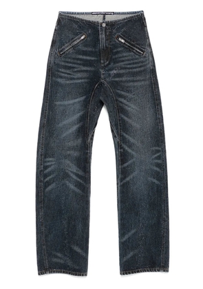 Alexander Wang rhinestone-embellished jeans - Blue