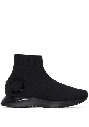 Ferragamo sock-style slip-on sneakers - Black