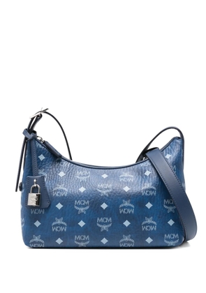 MCM small Aren satchel bag - Blue