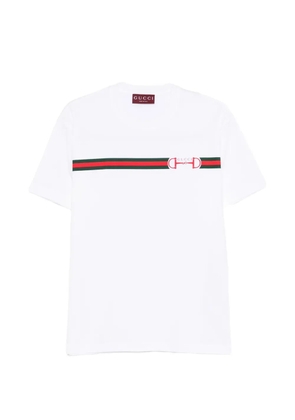Gucci stripe logo T-shirt - White