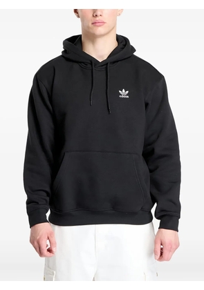 adidas logo-embroidered hoodie - Black