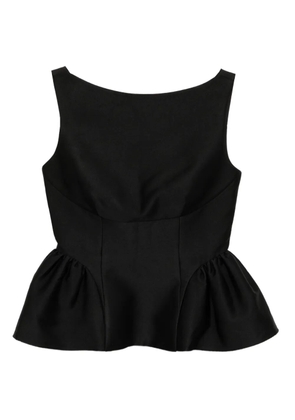 Roland Mouret Taffeta top - Black