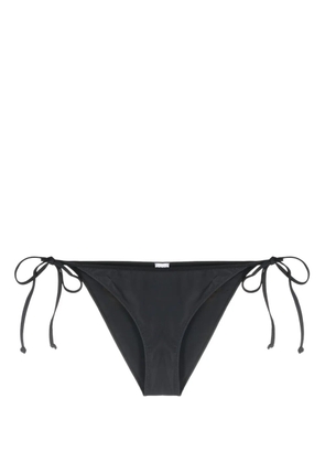 GANNI logo-print bikini bottom - Black