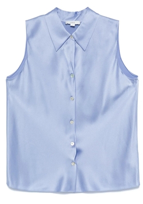 Vince sleeveless silk shirt - Blue
