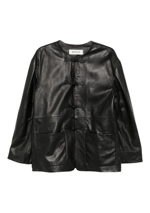 Róhe Mandarin jacket - Black