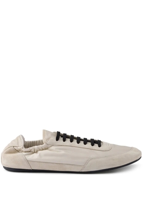 Prada Collapse Re-Nylon suede sneakers - Neutrals