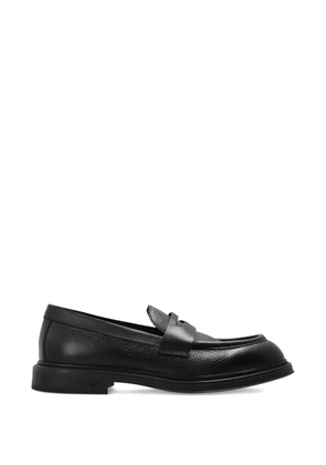 Emporio Armani leather loafers - Black