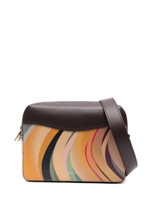 Paul Smith Dusky swirl-pattern leather cross body bag - Brown
