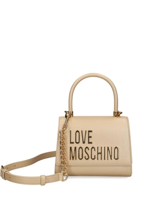 Love Moschino logo-lettering tote bag - Gold