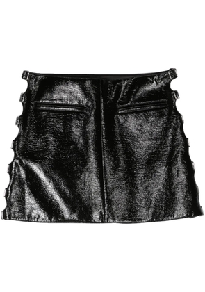 Courrèges Multi Sangle trapeze miniskirt - Black