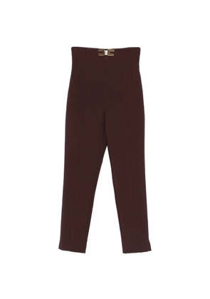 Elisabetta Franchi high-waist trousers - Brown
