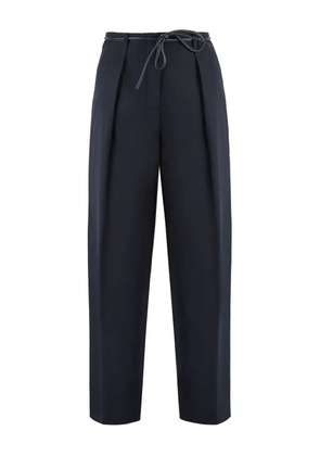 Yves Salomon belted trousers - Blue
