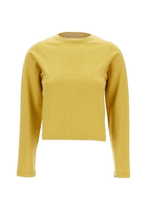 extreme cashmere Lisa crew-neck top - Yellow