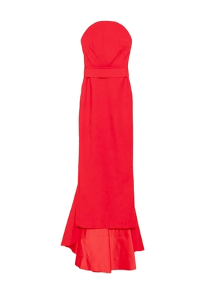 Solace London Citra belted fishtail maxi dress - Red